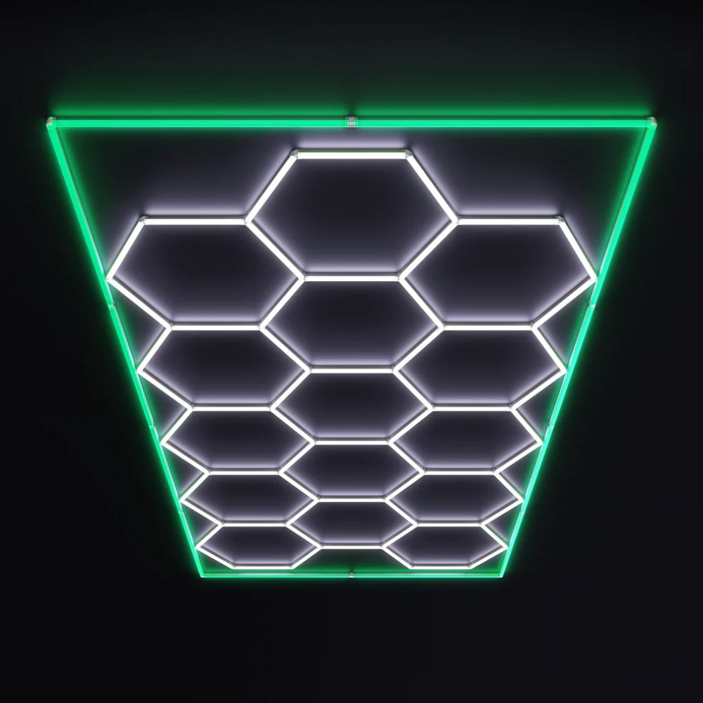 Premium Hexagon | Groot 14-Hex Kit met Groene Rand
