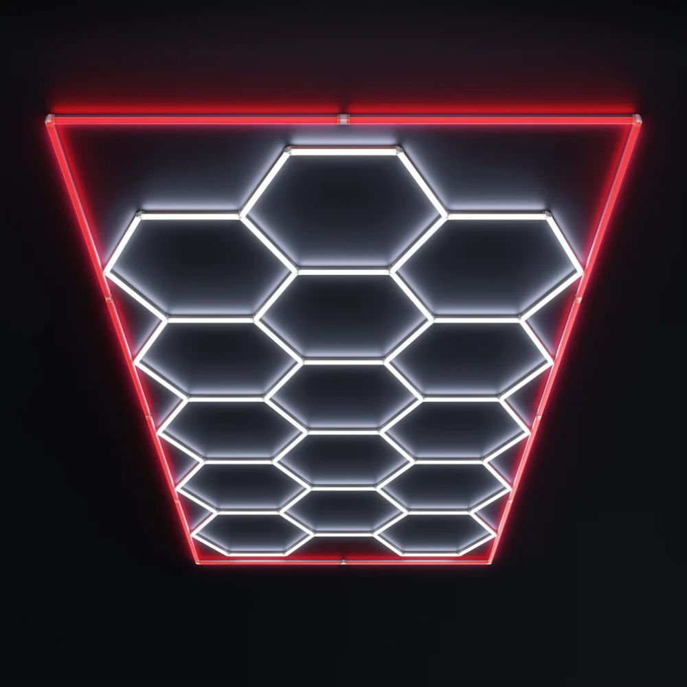Premium Hexagon | Large 14-Hex Kit with Red Border