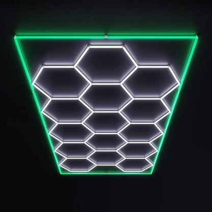 Premium Hexagon | Groot 14-Hex Kit met Groene Rand