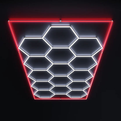 Premium Hexagon | Large 14-Hex Kit with Red Border