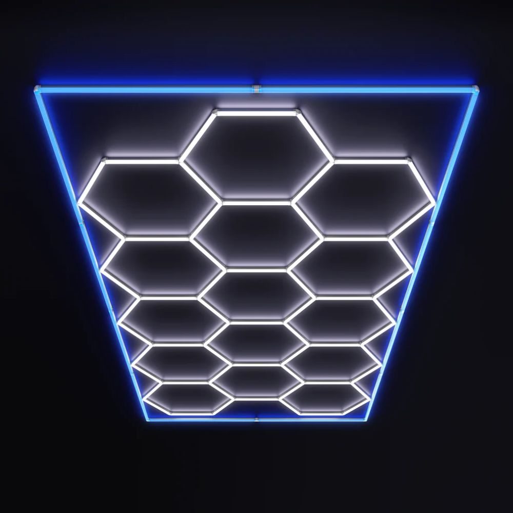 Premium Hexagon | Large 14-Hex Kit with Blue Border