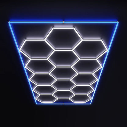 Premium Hexagon | Large 14-Hex Kit with Blue Border